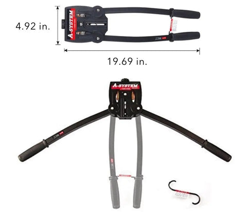 Adjustable Resistance Chest Exerciser And Upper Body Trainer For Home Workouts Power Twister Style Portable Arm Machine dimensions