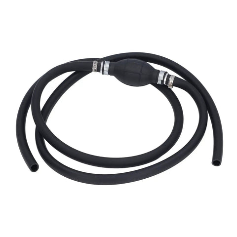 Manual Fuel Transfer Pump With Check Valve High Flow Siphon Kit For Gasoline Water And Other Liquids Portable Hand Pump For Cars Lawn Equipment And Home Use black rubber hose with check valve and clamps