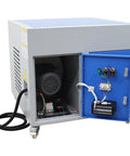 Boss Grade Metal Workbench With Built In Downdraft Suction Table And Multi Stage Welding Fume Extractor Vacuum For Grinding And Polishing, internal components view.