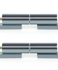 Heavy duty weld-on gate hinges, zinc plated, 4400 lb capacity