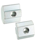 Slide In M6 T-Nut For 4040 Aluminum Extrusion Profiles Pack Of 10, Carbon Steel With Nickel Or Zinc Plating, Easy Roll Into T-Slots