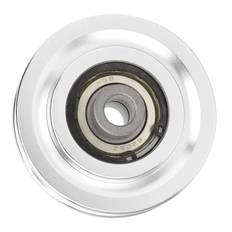 Durable Aluminum Alloy Fitness Pulley For Strength Training In Gyms And Home Gyms With Smooth Movement And Easy Cable Glide Beefy 70mm Wide Wheel And 10.5mm Inner Diameter Built For Heavy Duty Use, front view
