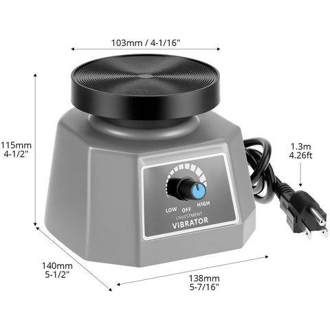 4 Inch Lab Vibrator Shaker Oscillator 110V For Plaster And Gypsum Mixing Small Round Mixer Machine With Air Bubble Removal