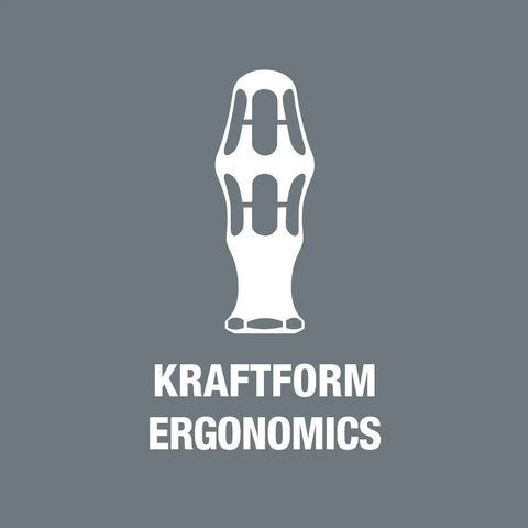 Kraftform 392 Hexagon Flexible Shaft Bit Holder Screwdriver With Quick Release Chuck ergonomic design illustration