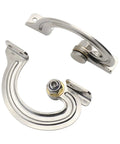 Top Shelf Heavy Duty I Shaped Torque Door Hinge With Internal Brake Mechanism Forged From Rust Resistant 304 Stainless Steel, detailed view.