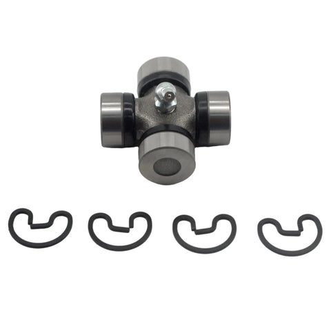 Heavy Duty 14 Series Pto Universal Joint Cross And Bearing Kit Greaseable Yoke with four clips for tractor implement use.