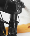 Close-up of Quill Stem Riser Adapter for Bikes Aluminum 6061 With Polished Finish elevating handlebar height