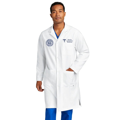 Personalized Embroidered Lab Coat For Men And Women With Your Name Custom Text In Colorful Fonts White Lab Coat Gift For Doctors Scientists