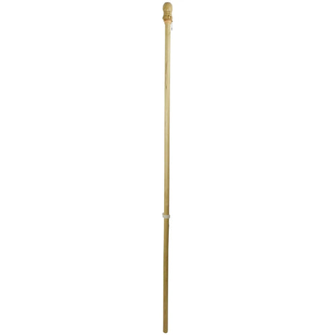 Five Foot Wooden Flagpole With Anti Furling Ring And Mounting Bracket Kit Durable Weather Resistant Wood Includes Screws And Anchors 60 Inches Long By One Inch Wide Easy Outdoor Flag Display