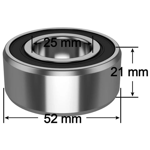 1 Inch Wheel Bearings for Sportster and Twin Cam Motorcycles, Easy Direct Fit OE Replacement With Sealed TC Nitrile Seals