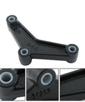 Close-up of Beefed Up Heavy Duty Double Eye Spring Tandem Trailer Axle Suspension Kit equalizer with nylon bushings