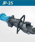 Heavy Duty Handheld Electric Rebar Cutter With Portable Hydraulic Design For Fast Threading Steel Hoops Uses Pure Copper Motor And Cast Iron Head.