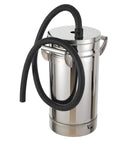 8 Liter Fluidized Powder Hopper Tank For Coating Machines And Hvlp Sprayers Stainless Steel Small Paint Bucket 201 Grade with hose.
