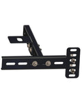Built Rock Solid Headboard Brackets For Metal Bed Frames Adjustable Universal Extensions, matte black metal bracket for bed frames.