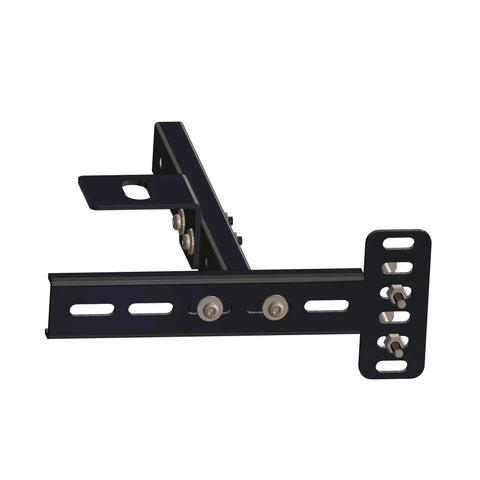 Built Rock Solid Headboard Brackets For Metal Bed Frames Adjustable Universal Extensions, matte black metal bracket for bed frames.