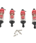 Beefed Up Hydraulic RC Shock Absorbers Front And Rear 53mm 59mm Aluminum Alloy Damper Red Suspension Upgrade With Hydraulic Damping For UD1601 UD1602 SG1603 SG1604