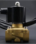 Waterproof Solenoid Valve for Water Lines, Normally Closed, IP68 Rated, A Solid Workhorse for Underwater Fountains, Aquariums, and Irrigation, Size Options From One Half Inch to Two Inches, Durable and Easy to Install brass valve