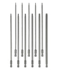 Sick 11-Piece Torx Screwdriver Bit Set With Holes, Super Long 200mm Alloy Steel Hex Shank Bits T6 To T40 Security Star Driver Kit