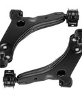 Ford Focus Front Lower Control Arms With Ball Joints Kit For 2004 2011 Models Left And Right Suspension Arms Beefed Up Durable Replacement Includes K80407 K80408 Bolt On Easy Install Direct Fit. Two black steel front lower control arms with ball joints