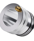 Rawsomes 44mm aluminum wheel bearing greaser tool for UTVs, front/rear, close-up view