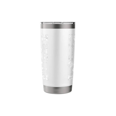 I Will Be In My Office Funny Kitchen Chef Insulated Stainless Steel Travel Tumbler Cup For Coffee Or Tea Double Wall Vacuum Seal BPA Free Easy Grip Lid Dishwasher Safe Office Boss Humor standing upright