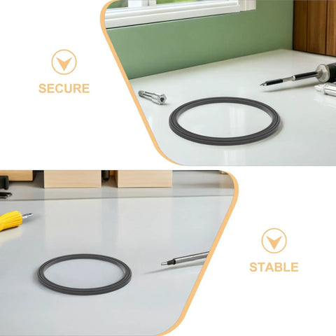 3 Pack Food Grade Silicone Sealing Ring Gasket For Ninja Creami Ice Cream Maker on countertop with tools