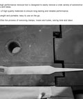 X Clamp Removal Tool For Automotive Hose Clamps And Sleeving 360 X Clamp Extractor stainless steel tool on dark surface