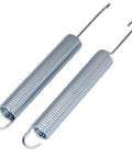 Straight Up And Rock Solid Replacement Tension Springs For Recliner Sofa Chair Bed Mechanism Assist Lock System Six Quarter Inch Overall Length Zero Fuss Set Of Two Units, silver coils.