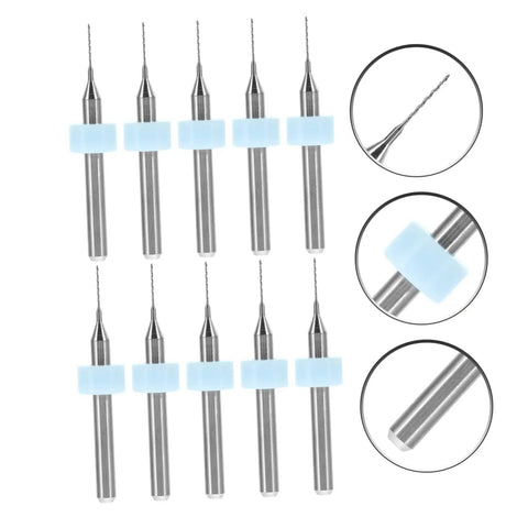 10 tungsten steel drill bits from 30Pc Printer Nozzle Unclogger Kit With Tungsten Steel Drill Bits For Micro PCB And Circuit Board Cleaning Pro Grade Extruder Nozzle Maintenance Fast Drilling For Smooth High Quality Prints