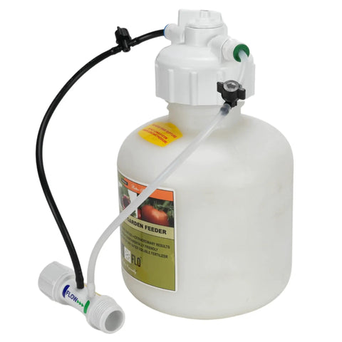 Three Quarter Inch Hose Bib And Drip Fertilizer Injector for low pressure garden feeding system with GHT adapter and tubing