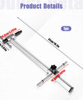 Derailleur Hanger Alignment Gauge Tool For 20 To 29 Inch Bikes Stainless Steel with measurement details