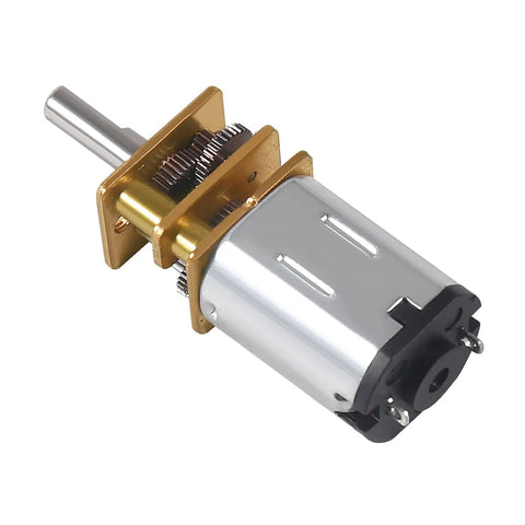 Two Pack DC 6V 1000RPM Metal Gear Motor With Full Metal Geared Mini Drive for DIY RC Toys and Smart Cars, N20 Reduction Gearbox