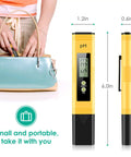 Digital Water PH Tester With 0.01 Accuracy And 0 To 14 PH Range For Hydroponics Drinking Water Pools Aquariums And Home Labs Easy To Use