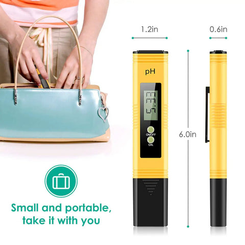 Digital Water PH Tester With 0.01 Accuracy And 0 To 14 PH Range For Hydroponics Drinking Water Pools Aquariums And Home Labs Easy To Use