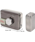 Slick Electronic Deadbolt Lock With Keyless Entry And Hella Secure Dual Remote Control For Front Door Upgrade side view with swipe card feature.