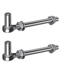 J Bolt Gate Hinge 304 Stainless Steel Farm Gate Hinges With M12 6 Inch Bolt And 5/8 Inch Pin for chain link fence and wooden gates