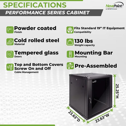 12U Wall Rack Server Cabinet With Dual Cooling Fans Locking Glass Door And Removable Sides Heavy Duty 19 Inch Network Enclosure For It Gear Rugged Build Hella Secure Setup