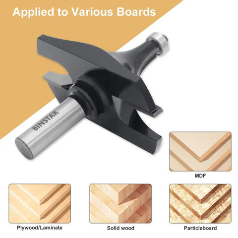 1-1/2 Inch Radius Roundover Router Bit With 1/2 Inch Shank Beading Rounding Over Edging Bit for Edges Molding and Bead Work
