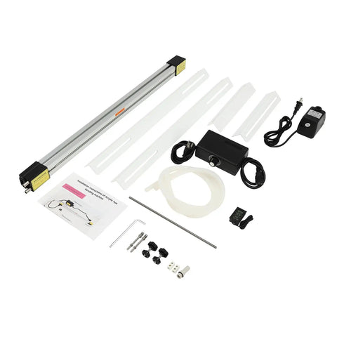 Pro Grade 24 Inch Acrylic PVC Heat Bender With Adjustable Bracket, High Power 1000W Heater components including heating bar and accessories.