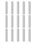 Heavy Duty Workhorse 304 Stainless Steel Dowel Pins M4 X 25mm cylindrical shelf support pegs arranged in three rows.