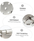 Premium 90 Degree Padlock Hasp And Staple Set Stainless Steel Right Angle Gate Lock details showing durable materials and easy installation.