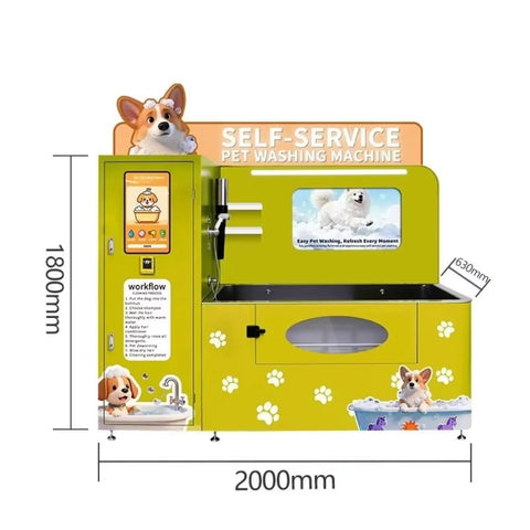 Self Serve Pet Bathing Station For Dogs And Cats With High Pressure Water Gun Easy To Use Grooming Equipment For Shops