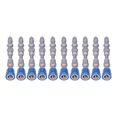 Premium Electric Double Head Screwdriver Bits Set With Cool Magnetic Collar Design For Power Drills, Hand Tools and Quick Charge Cordless Drivers Featuring Stable Structure And Wear Resistant Build For Any DIY Or Pro Job, 10-piece metal bits