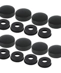 8 Pack Car License Plate Screw Caps And Bolt Covers Set, Black Plastic Head Covers for cars, trucks, RVs, vans, and motorcycles