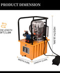 Beefy Electric Hydraulic Power Unit 750W 110V Dual Speed 10000 PSI System With 8 Liter Oil Reservoir and Solenoid Valve