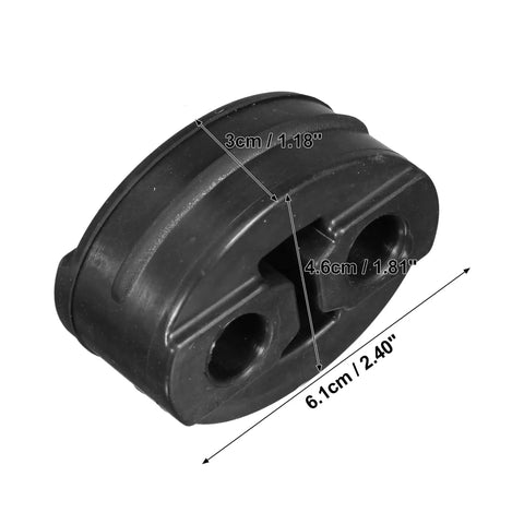 Upgrade Your Ride With This Heavy Duty X Autohaux Universal 13mm Rubber Muffler Hanger Bushing Kit To Stop Tail Pipe Vibrations Smooth Out Your Exhaust System And Keep Your Car Quiet And Chill While Cruising Down The Highway Without Any Annoying Noise. black 13mm rubber muffler hanger bushing, 6.1x4.6x3cm