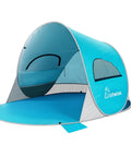 Pop Up Beach Tent Sun Shelter With UPF50+ UV Protection, Instant Easy Setup, 3 Person Capacity, Portable Foldable Beach Shade Canopy