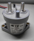 Heavy Duty DC Contactor For EV Charger Stations 200Amp 24V DC Industrial Power Switch with gray body and terminals.