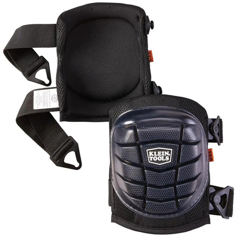 Lightweight Gel Knee Pads With Slip Resistant Caps And Adjustable Straps For Construction Work On The Job Ergonomic Comfort And Fatigue Reduction On Knees Durable Black