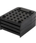 Anti Slip Rubber Stilt Pads With 4 Durable Soles And 16 Screws For Rock Solid Stability, shown from side angle